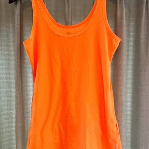 Neon Orange Athletic tank top